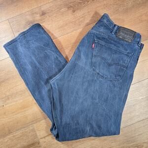 Levi’s 501 Men’s Jeans 42x34 Straight Leg Button Fly Dark Wash Denim Y2K Classic